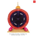 Paithani Fan Style Eco-Friendly DIY Ganpati Makhar