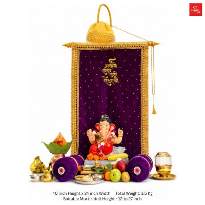 Shahi Lakhota Style Eco-Friendly DIY Ganpati Makhar