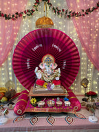 Paithani Fan Style Eco-Friendly DIY Ganpati Makhar